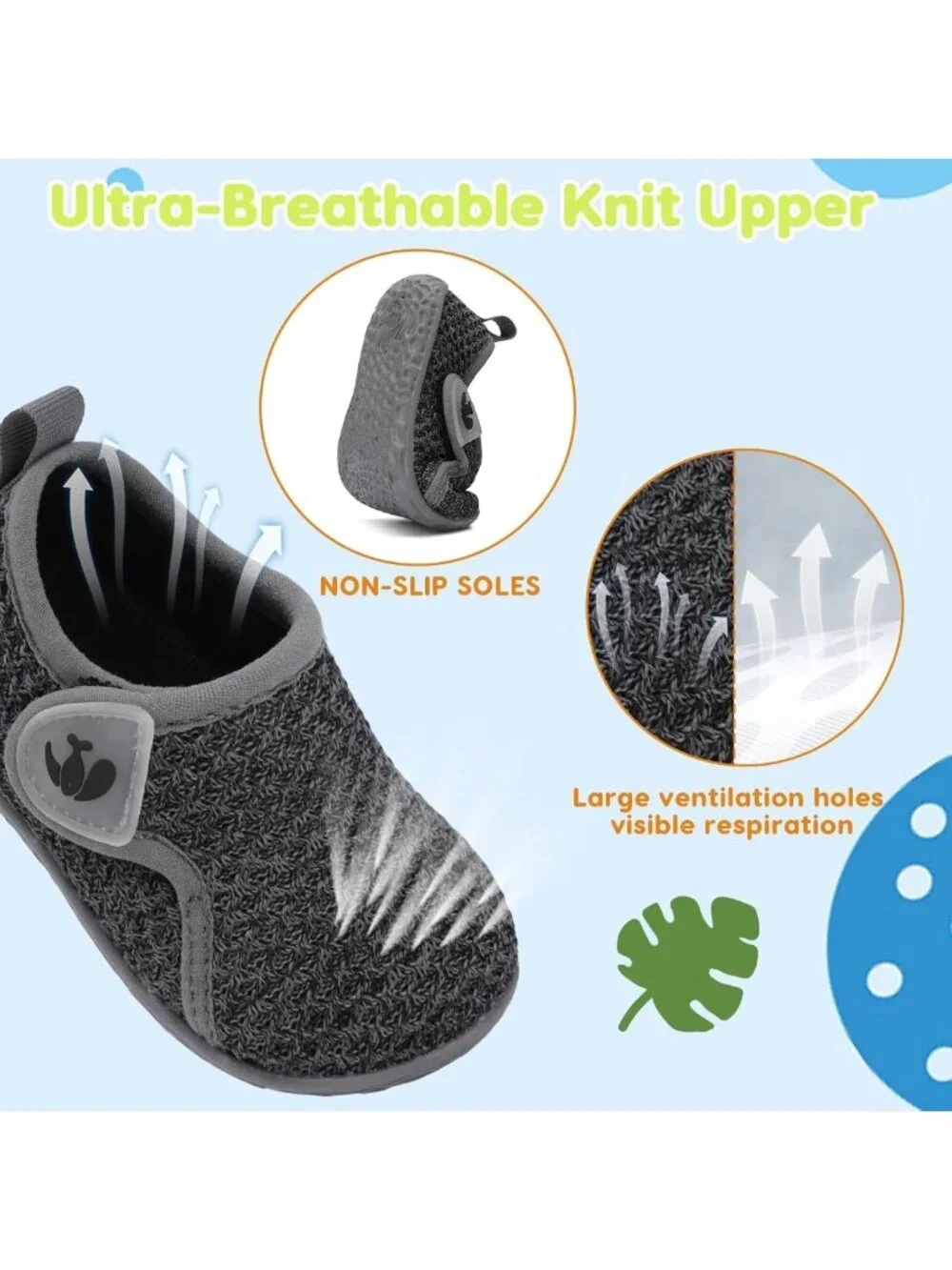 Breathable Lightweight Infant Sneakers for Baby Boys & Girls - First Walking